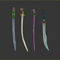 Modern Sword Officer Sword Long Sword 3d model