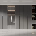 Minimalist Modern Wardrobe Interior Design With Glass Doors And Storage Cabinets