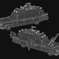 Lego Ghostbusters ECTO 1 Detailed Vehicle Build Set 3d model