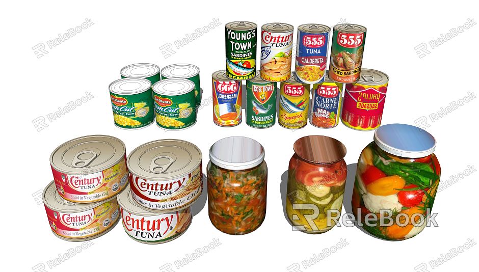 Modern Canned Canned Pickles model