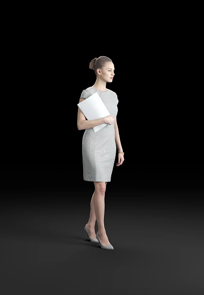 modern woman. 3d model