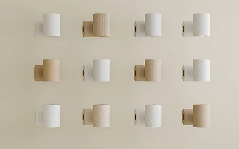 Tissue paper roll paper 3d model