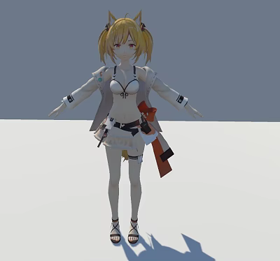 Modern Girl 3d model