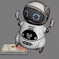 modern robot intelligent robot ornaments small robot 3d model