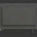 Gray Electrical Enclosure With Yellow Lightning Warning Sign Lockable Door And Ventilation Grill