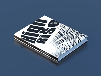 High Rise Book Cover Featuring Architectural Building Illustrations And Design Details 3d model