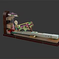 Elegant Musical Instruments And Art Supplies Display Set With Brushes Paints Canvas And Violin