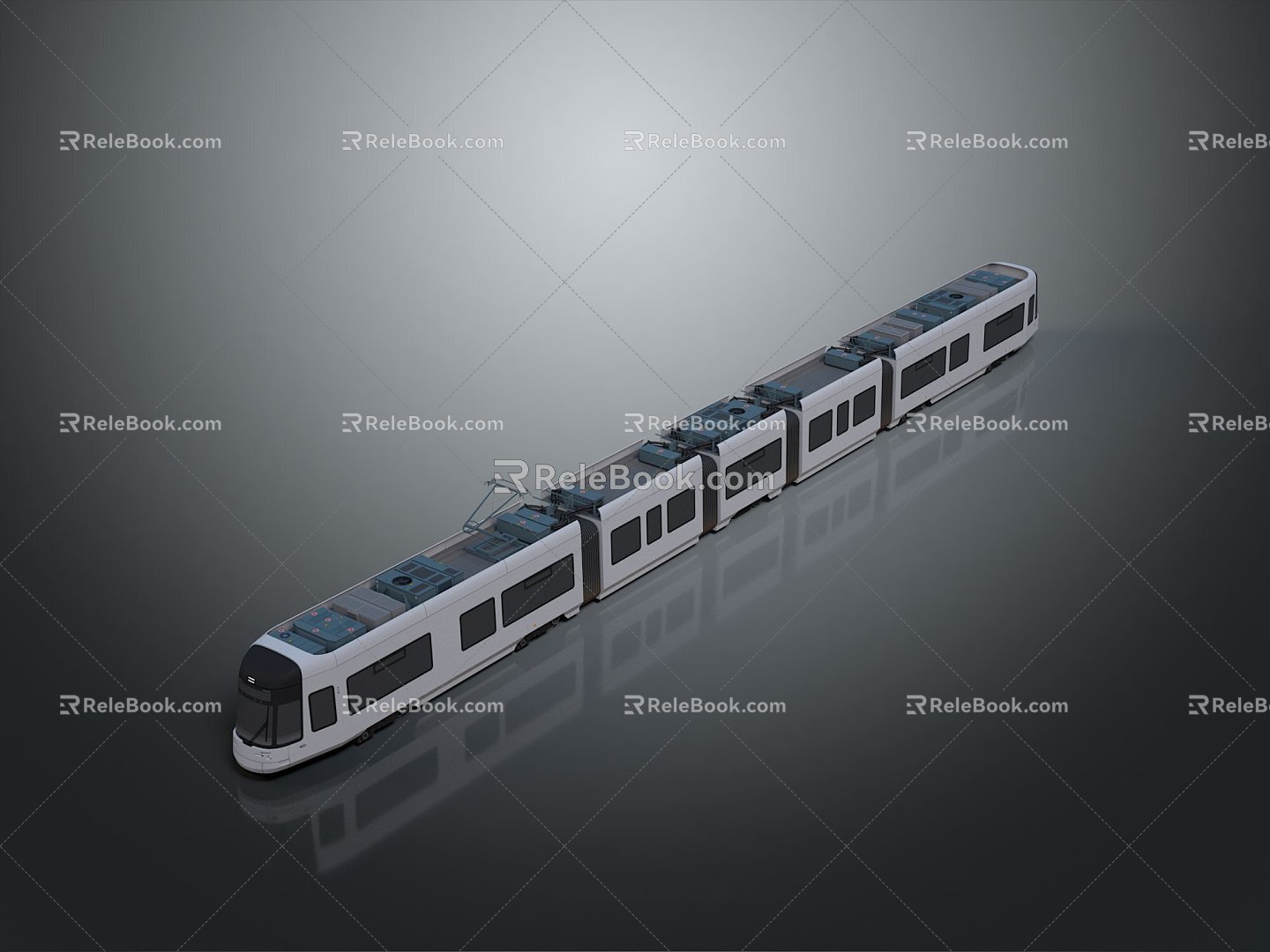 Train Light Rail Metro High Speed Rail EMU Train High Speed Train High Speed Train High Speed Locomotive EMU 3d model