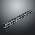 Train Light Rail Metro High Speed Rail EMU Train High Speed Train High Speed Train High Speed Locomotive EMU 3d model