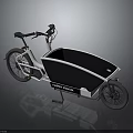 Street Work Cargo Bike With Black White Cargo Box And Practical Design