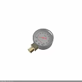 Accurate Industrial Pressure Gauge With Brass Connection And Red Pointer Dial