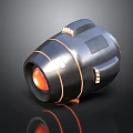 Booster sci-fi switch flame booster aircraft engine switch electronic switch power switch 3d model