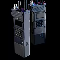 Handheld Industrial Communication Equipment With Long Antenna Keypad And Display Screen