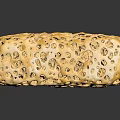 Porous Yellow Block With Intricate Hole Structure And Smooth Surface 3d model