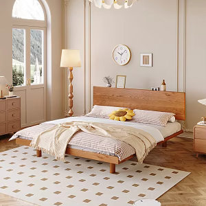 Cream Bedroom French Style 3d model