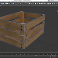 Industrial Wooden Crate Storage Equipment With Sturdy Slats And Transport Design