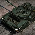 Military Tank Firing In Field With Number 2231 And Armor