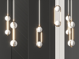 Modern chandelier 3d model