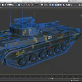 Ukrainian Army Tank BMP-2 Infantry Fighting Vehicle Armored Vehicle Reconnaissance Vehicle Armored Carrier Tracked Armored Vehicle Low Face Number Low Model Simple Model Game 3d model
