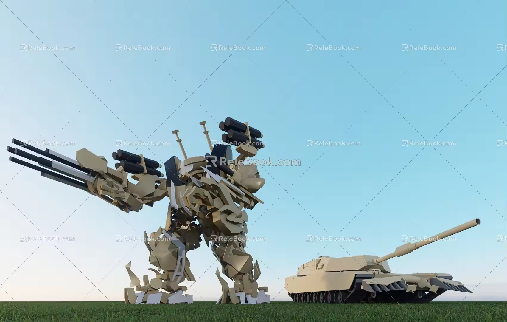 Modern Robot Transformers 3d model