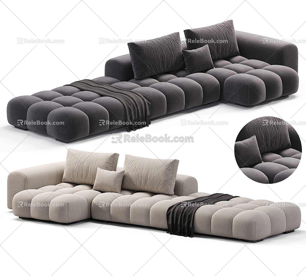 Modern MISSANA Multiplayer Sofa 3d model