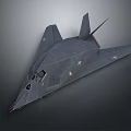 Space Aerospace Gray Stealth Fighter Model With Advanced Design And Futuristic Technology