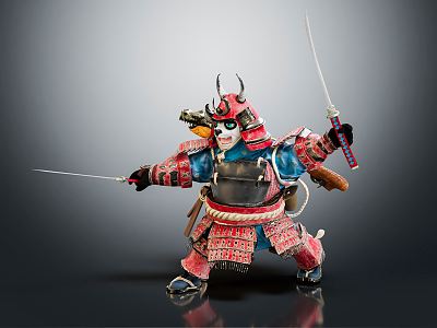 Modern Game Character Panda Warrior 3d model