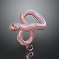 snake cobra venomous snake python reptile cold-blooded animal reptile 3d model