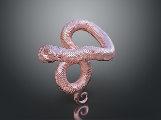 snake cobra venomous snake python reptile cold-blooded animal reptile 3d model