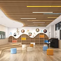 Modern Music Classroom 3d model