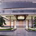 Modern Gate High-end Hotel Gate 3d model