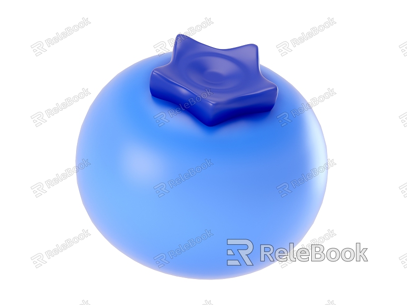 Cartoon Fruit Blueberry model