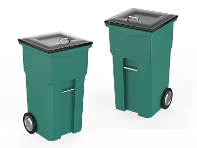 Life supplies trash can 3d model