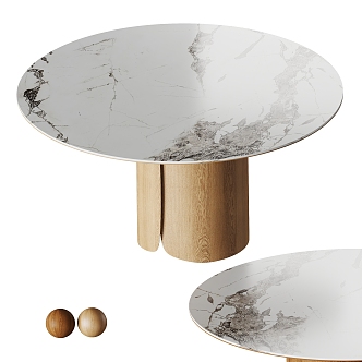 Table Dining Table Marble Dining Table 3d model