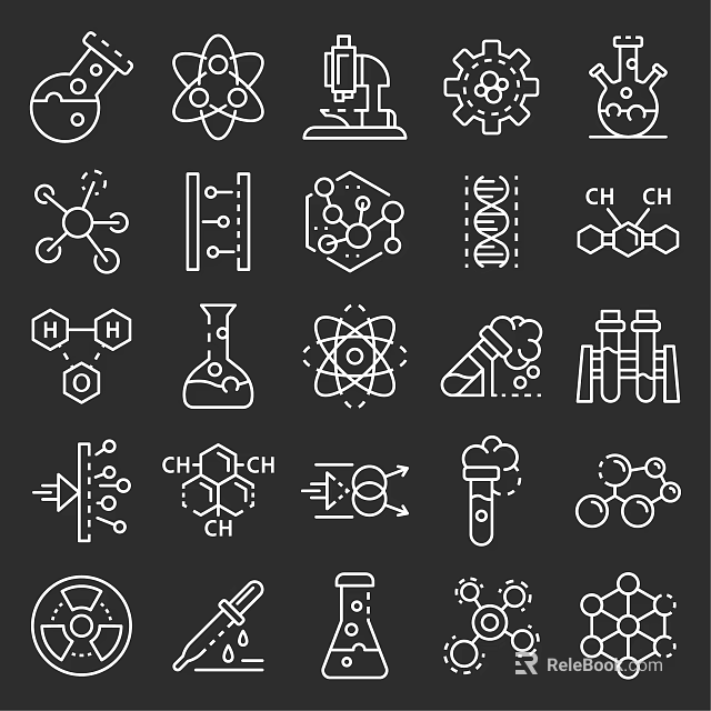 Hospital Culture Wall Featuring Scientific Icons Molecular Structures Laboratory Equipment And DNA Helix 3d model 