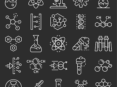 Hospital Culture Wall Featuring Scientific Icons Molecular Structures Laboratory Equipment And DNA Helix 3d model
