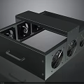 Industrial Metal Equipment With Multiple Cooling Fans And Portable Handle Design