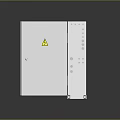 Modern Metal Furniture Cabinet With Open Door And Multiple Internal Modules