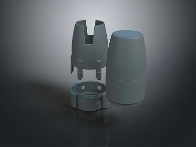 Practical Plastic Household Storage Containers With Dome Lids And Base Rings 3d model