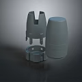Practical Plastic Household Storage Containers With Dome Lids And Base Rings