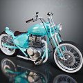 Motorcycle Two-wheeled Motorcycle Cross-country Motorcycle Road Race Motorcycle Motor Vehicle Transport 3d model