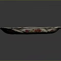 Home Living Essential Elegant Porcelain Plate With Floral Butterfly Patterns And Golden Rim