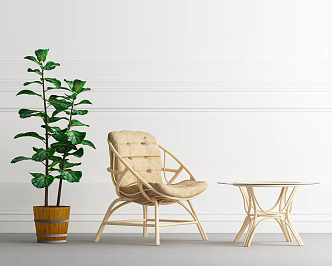 Modern sofa chair single chair decoration 3d model