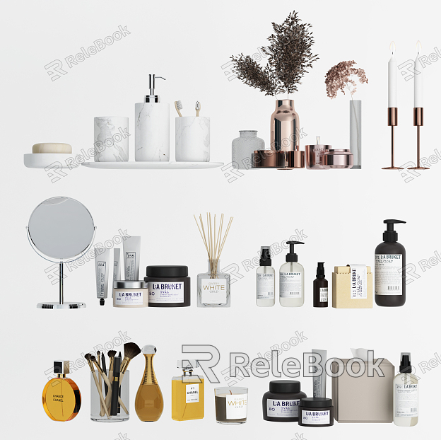 Modern Toiletries Cosmetics Ornaments Ornaments Cosmetics model