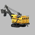 Yellow Large Crawler Utility Vehicle With Mechanical Arm Bucket And Cabin For Heavy Mining
