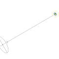 Modern Outdoor Standing Light Pole White Illuminated In Grass Garden Design