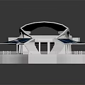 Modern Luxury Water Vehicle With White Exterior Wooden Deck And Solar Panels