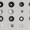 Modern Downlights and Spotlights in Black and Silver Different Styles for Home Lighting