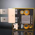 Smart Furniture Electronic Module With Yellow Border Black Body And QR Code
