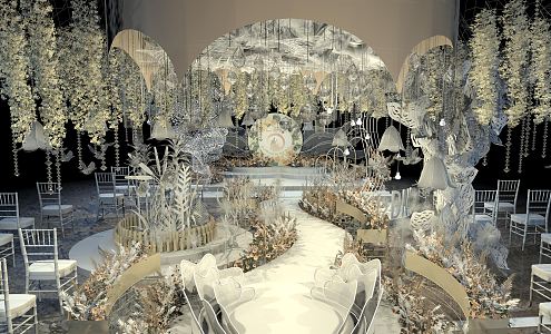 Modern Wedding Scene Meichen 3d model